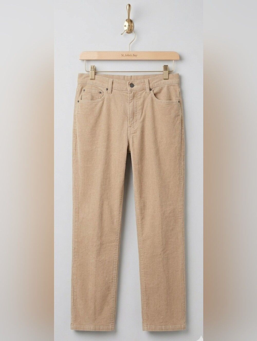 St. John's Bay Secret Slender Straight Corduroy Pants 14